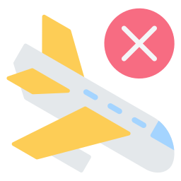 Flight cancelled icon