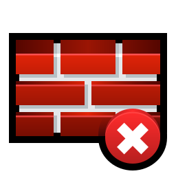 Disable firewall icon