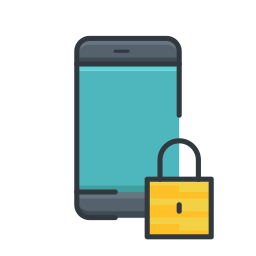 Secure phone icon