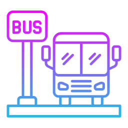 Bus stop icon