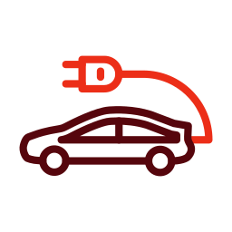 Electric car icon