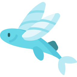 Flying fish icon