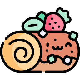 Roll cake icon