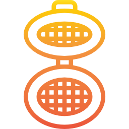 piastra per waffle icona