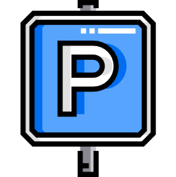 Parking sign icon