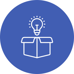 Think outside the box icon