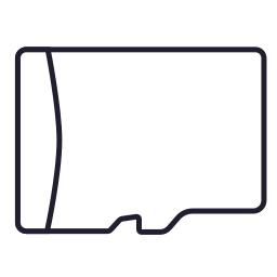 tarjeta de memoria digital icono