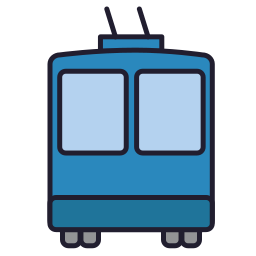 Trackless trolley icon