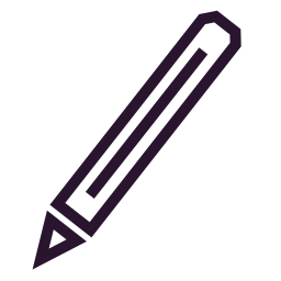 blauer stift icon