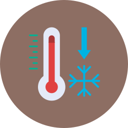 bassa temperatura icona