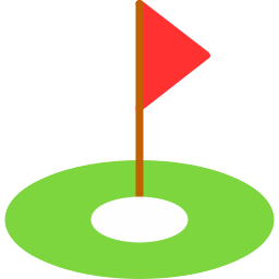 bandiera del golf icona