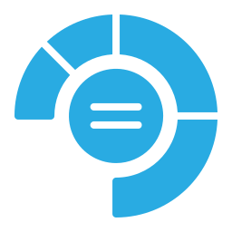 gráfico circular icono