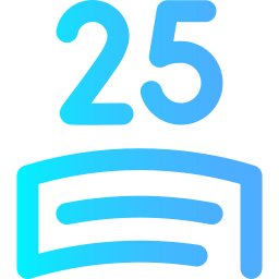 25th anniversary icon