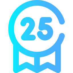 25th anniversary icon
