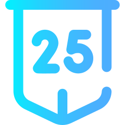 25. jahrestag icon