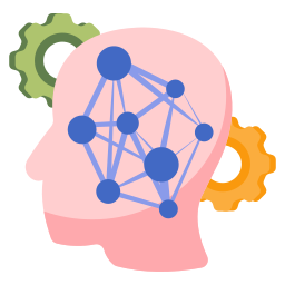 Artificial brain icon