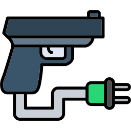 pistola elettrica icona
