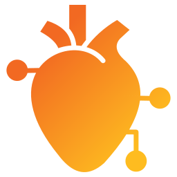 corazón artificial icono