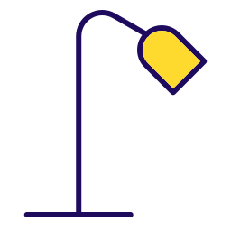 Desk lamp icon