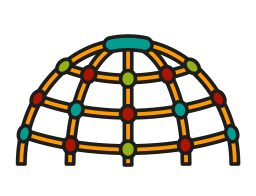 cúpula trepadora icono
