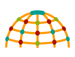 cúpula trepadora icono