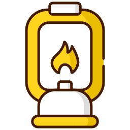 Oil lamp icon