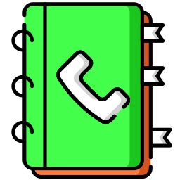 libreta de contactos icono