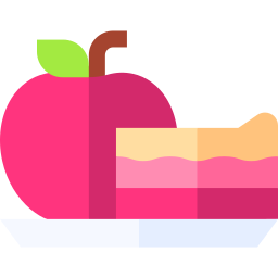tarta de manzana icono