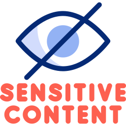 contenido sensible icono