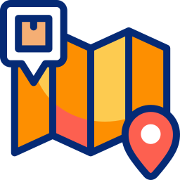 Map and location icon