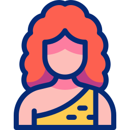 Prehistoric woman icon