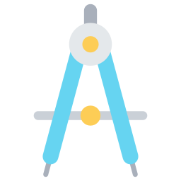 Drafting compass icon
