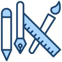 herramientas de dibujo icono