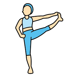 posición de yoga icono