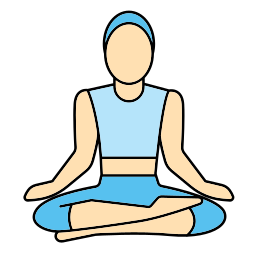 yoga positie icoon