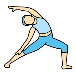 postura de ioga Ícone