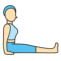 posture de yoga Icône