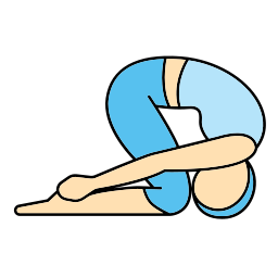 posture de yoga Icône