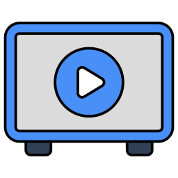 vídeo en línea icono