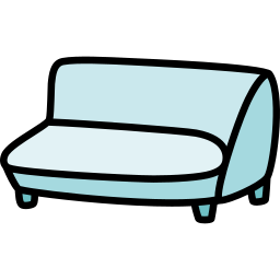 sofá de dos plazas icono