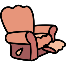 poltrona reclinabile icona