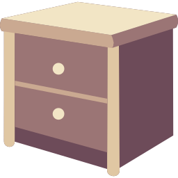 Bedside table icon