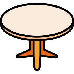 table ronde Icône