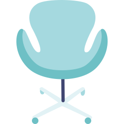 rollende stoel icoon