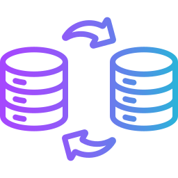 migración de datos icono