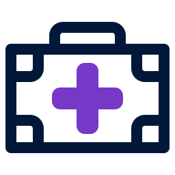 Medical kit icon