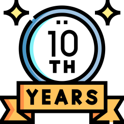 10 lat ikona