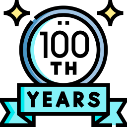 100th years icon