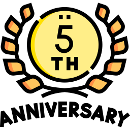 5. jahrestag icon