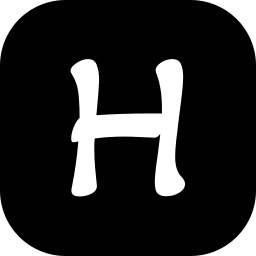 letra h icono